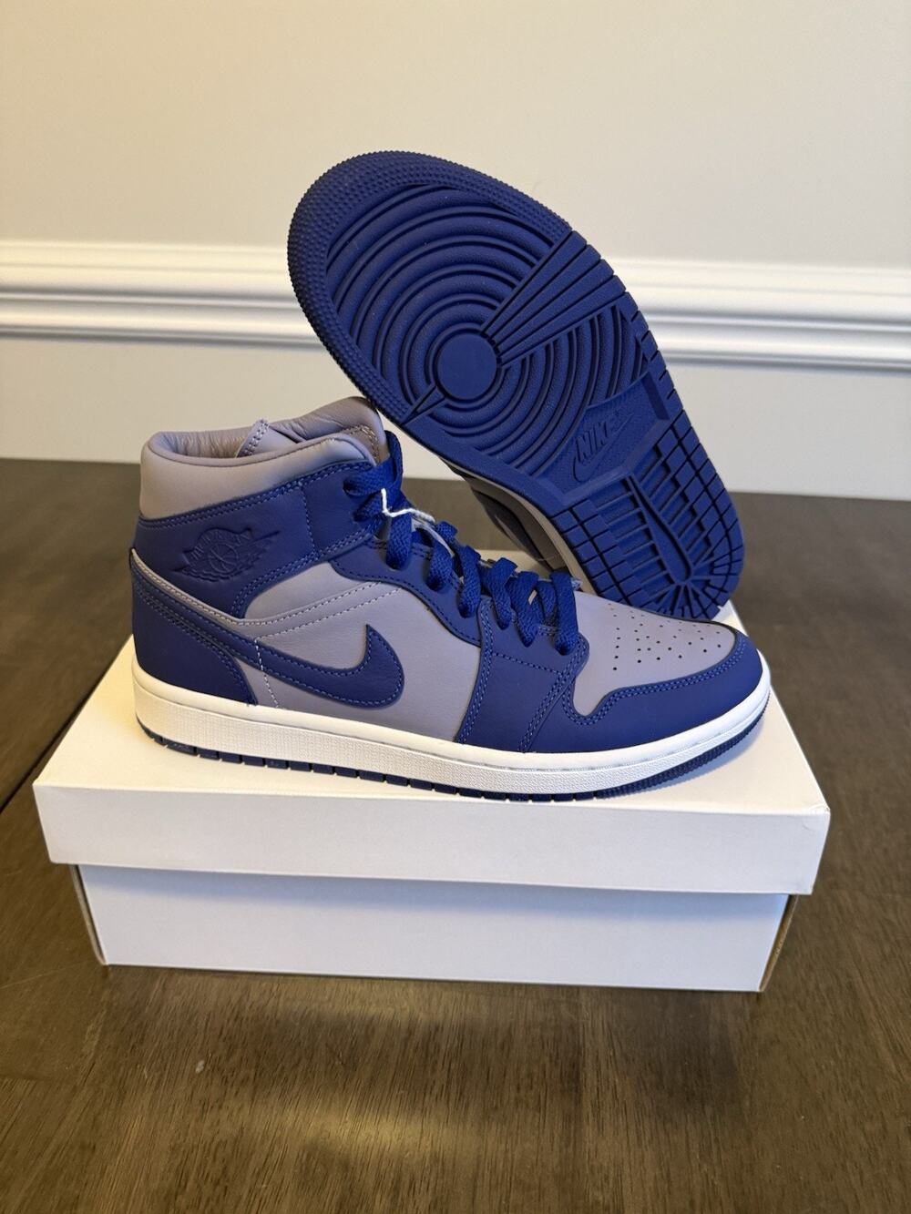 Air Jordan 1 SE Mid Iron Purple Deep Royal Size 9.5w